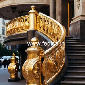 Stylish Brass Balcony Railing For Premium Homes Steel Ki Railing Ka Design