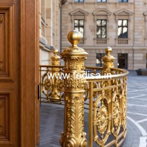 Antique Brass Railing Design With Royal Appeal Railing Design Cement