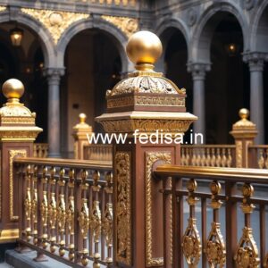 Designer Brass Handrail For Stylish Staircases Sidhi Ka Railing Ka Design