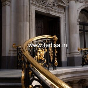 Premium Brass Railing Design For Stylish Homes Shishe Wali Railing