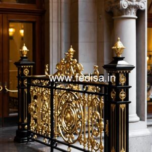 Brass Balcony Railing Design With Premium Style Chhat Grill Design