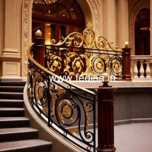 Luxury Brass Balcony Railing For Designer Spaces Stainless Steel Balcony Full Grill Design