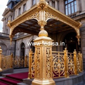 Designer Brass Staircase Railing With Classic Appeal Roof Railing Design Iron