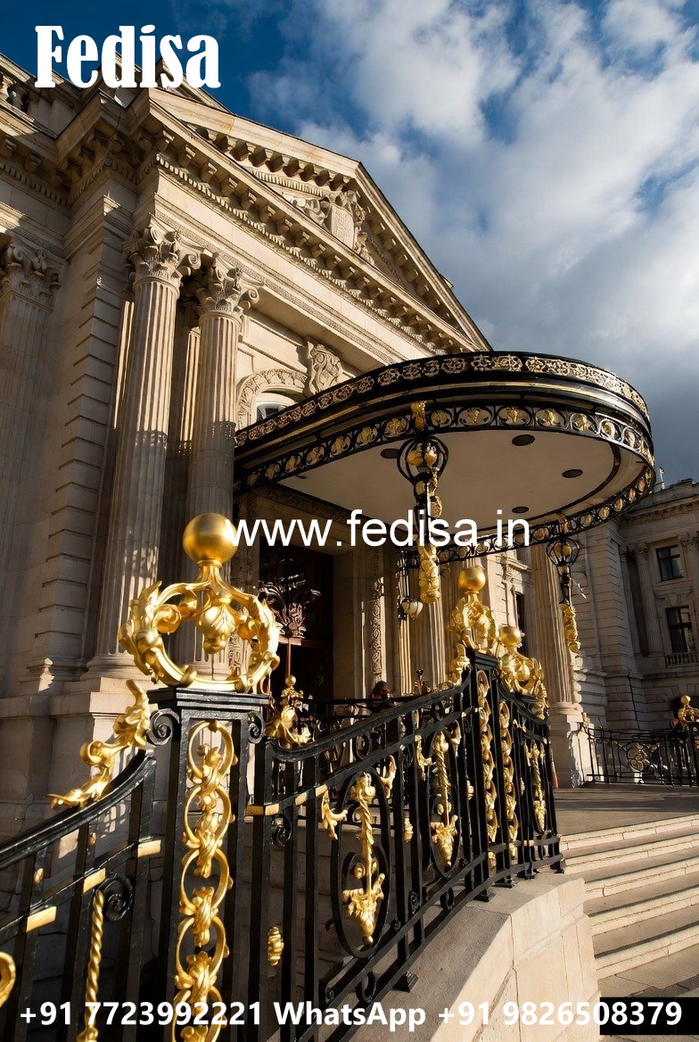 Brass Balcony Railing Design With Luxury Finish House Railing Design Cement
