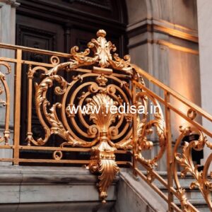 High-end Brass Staircase Railing Design Casting Railing Design