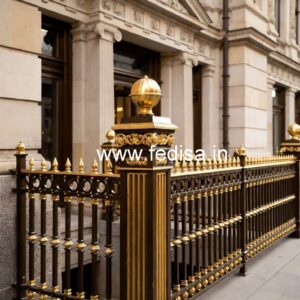 Royal Style Brass Railing Design Ideas Toughened Glass Railing Design