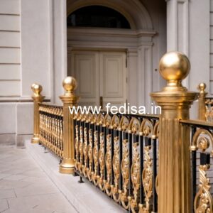 Luxury Brass Stair Railing For Royal Homes Jeena Railing Design Iron