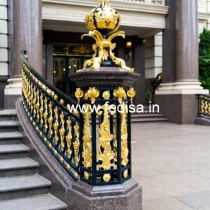 Luxury Brass Balcony Railing Design Collection Glass Railing Balcony Design