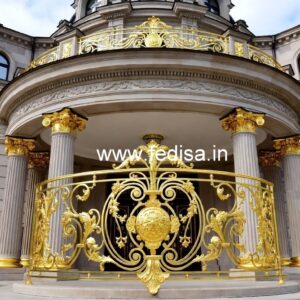 Luxury Brass Handrail Design For Interior Decor Front Roof Railing Design