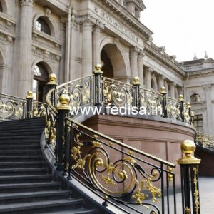 Luxury Brass Railing With Intricate Detailing Relig Dizain