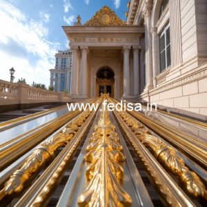 Brass Stair Railing Design For Premium Villas Aluminum Balcony Railing Design