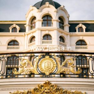 Brass Staircase Handrail Design For Modern Villas Veranda Steel Railing Design