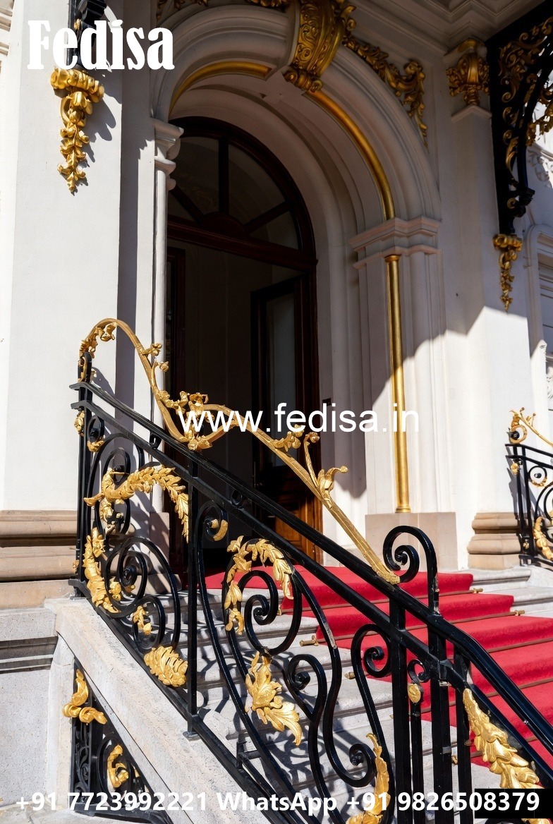 Brass Railing Design For Home Renovation Ideas Simple Staircase Railing Design