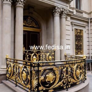 Stylish Brass Stair Railing For Interior Design Handrail Design Wood