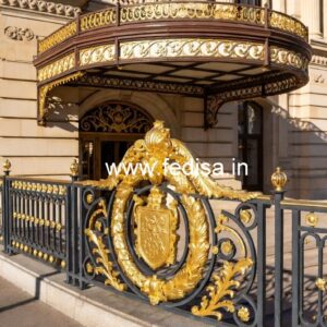 Luxury Brass Balcony Railing With Elegant Finish Home Design Railing