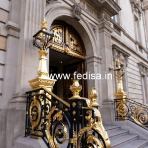 Classic Brass Railing Design For Premium Homes Cement Railing Design For Stairs