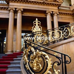 Stylish Brass Stair Railing With Premium Finish Chhat Ke Upar Railing Ka Design