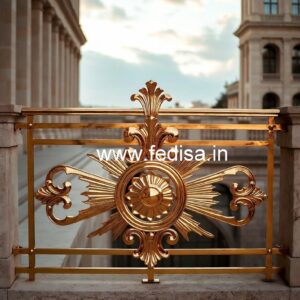 Premium Brass Staircase Handrail Collection Modern Exterior Railing