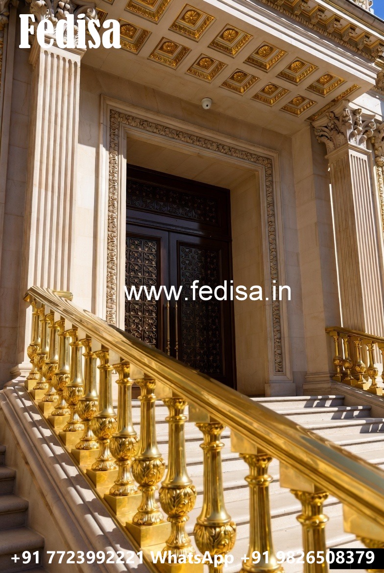 Decorative Brass Balcony Railing With Premium Style Home Roof Railing Design