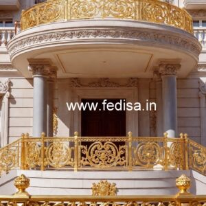 Elegant Brass Railing Design For Modern Projects House Front Steel Railing Design