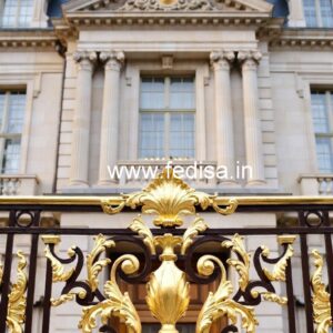 Decorative Brass Stair Railing Design For Villas Modern Outdoor Railing Designs