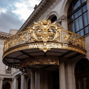 Elegant Brass Handrail Design For Interior Decor Railing Design Roof