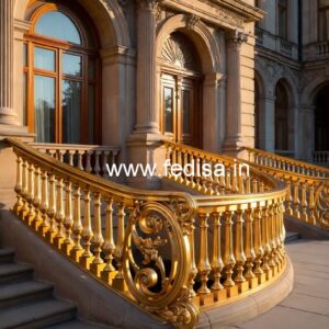 Modern Brass Staircase Railing For Interior Projects Staircase Handrail Design Glass