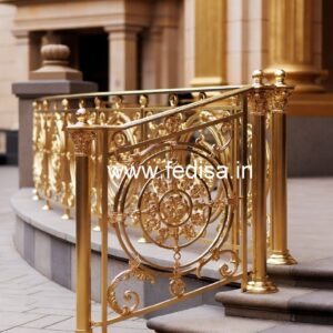 Elegant Brass Railing Design For Premium Interiors Jeena Railing