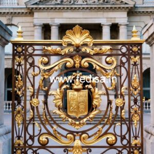 Premium Brass Balcony Railing For Interior Spaces Grill Design Glass