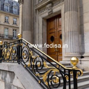 Stylish Brass Balcony Railing With Artistic Design Railing Design Color