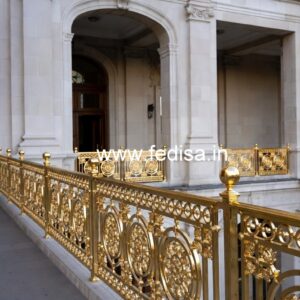 Decorative Brass Stair Railing With Elegant Finish Simple Pipe Railing Design