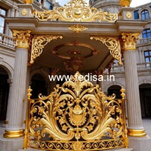 Brass Balcony Railing Design With Luxury Finish Design For Terrace Railing