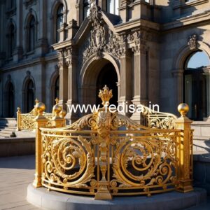 Premium Brass Stair Railing Design For Modern Homes Railing Glass Color Design