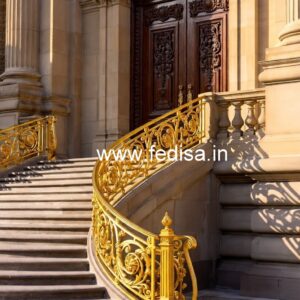 Stylish Brass Railing Design For Home Decor Baluster Terrace Design