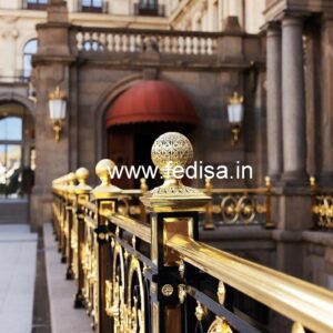 Decorative Brass Railing Design With Floral Patterns Design Of Railing On Roof