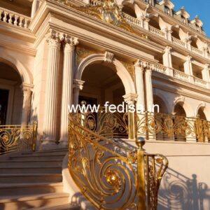 Designer Brass Balcony Railing For Homes House Katheda Design