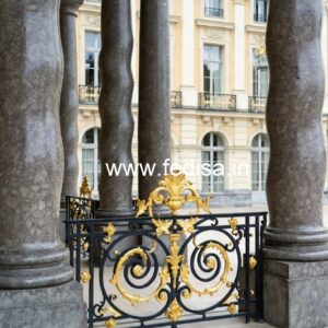 Brass Railing Design For Home Exterior Decor Traditional Railing Design