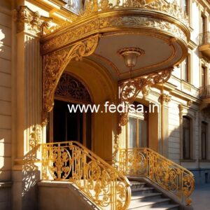 Luxury Brass Stair Railing For Royal Homes Stair Railing Grill Design