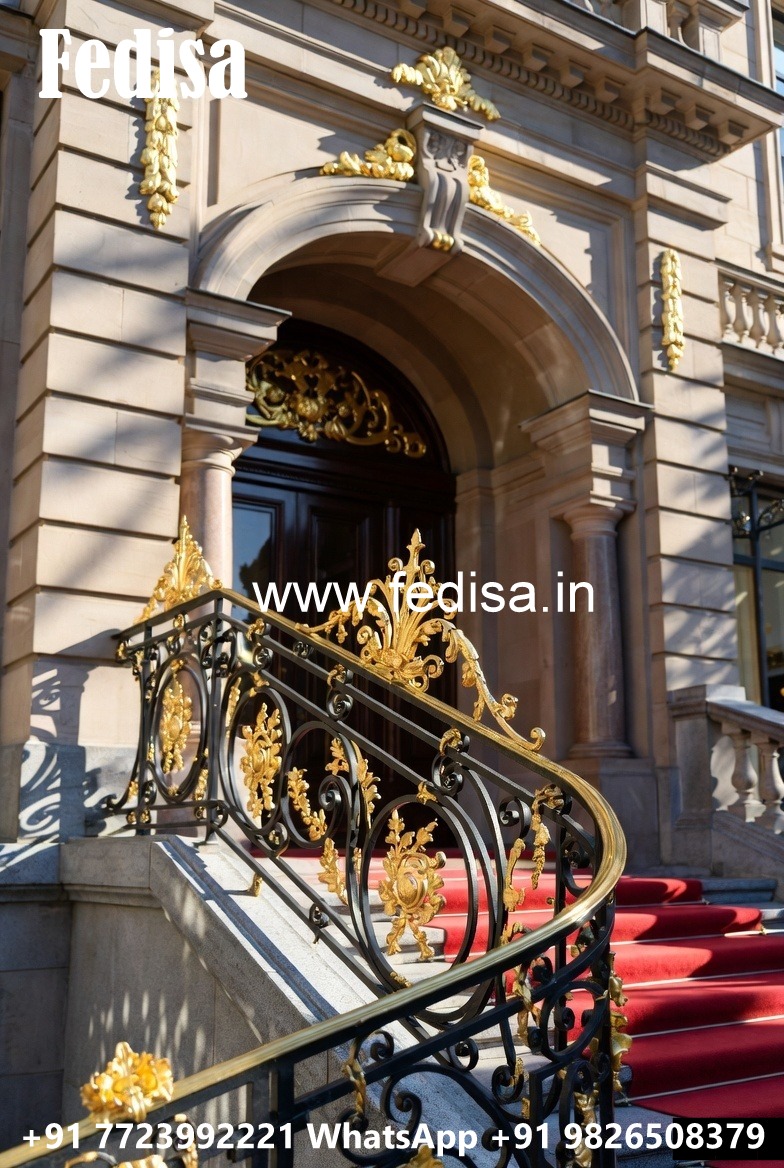 Brass Railing Design For Modern Interior Decoration Home Relig Dizain