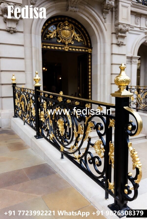 Antique Brass Balcony Railing Design Modern Balcony Glass Design - Fedisa