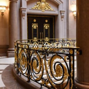 Decorative Brass Stair Railing Design Steel Railing Balcony New Design