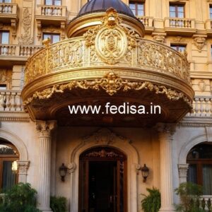 Designer Brass Staircase Railing With Custom Patterns Modular Railing Design