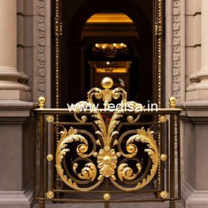 Luxury Brass Balcony Railing For Elegant Homes House Front Balcony Grill Design