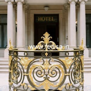 Premium Brass Staircase Railing Collection Podi Railing Design