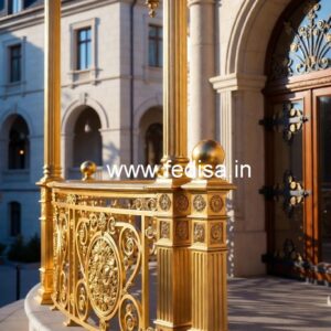 Designer Brass Staircase Handrail Ideas Ghar Railing Design