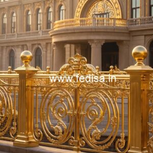 Premium Brass Balcony Railing For Luxury Spaces Steel Railing Grill Design
