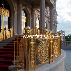 Stylish Brass Staircase Railing For Luxury Villas Railing Design Price
