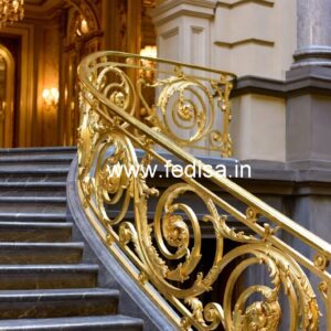 Decorative Brass Handrail Design For Interiors Siri Railing Loha