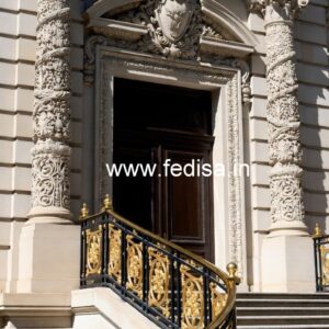 Luxury Brass Balcony Railing With Classic Style Boundary Steel Railing Design