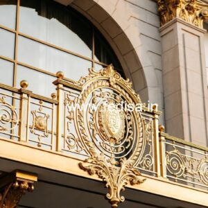Antique Brass Balcony Railing Design For Interiors 1st Floor Railing Design